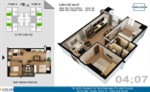Nhượng Lại Căn Hộ Tứ Hiệp Plaza 2PN 2VS - 60,75m2 : giá 1,150 tỷ Căn 04