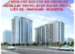 Chính chủ bán căn hộ chung cư số 25, Lạc Trung, Quận Hai Bà Trưng