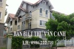 Chủ nhà cần tiền muốn bán gấp biệt thự Vân Canh, Hoài Đức, HN. Diện tích 300m2. LH: 0986.222.711