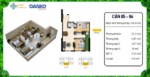 Cắt lỗ căn hộ 2 ngủ ban công Đông Nam diện tích 66m2 LH 0969332894