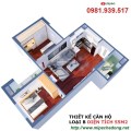 Bán gấp, căn hộ full nội thất, 2 PN, giá chỉ 1.050 triệu tại tòa M3 Mipec Kiến Hưng .