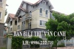 Chủ nhà cần tiền muốn bán gấp biệt thự Vân Canh, Hoài Đức, HN. Diện tích 300m2. LH: 0986.222.711