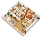 Gia đình không sử dụng nên cần bán CHCC Mandarin Garden, Hoàng Minh Giám 130m2, 2PN giá 43tr/m2