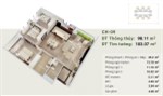 Bán căn hộ 3Pn, hướng chính Bắc, nhìn về trung tâm tp Hà Nội và sông hồng, nhận nhà tháng 9/2019
