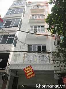 Cho thuê nhà 7 tầng, thang máy mặt phố Lạc long Quân, Tây hồ. Giá 35 triệu/tháng.