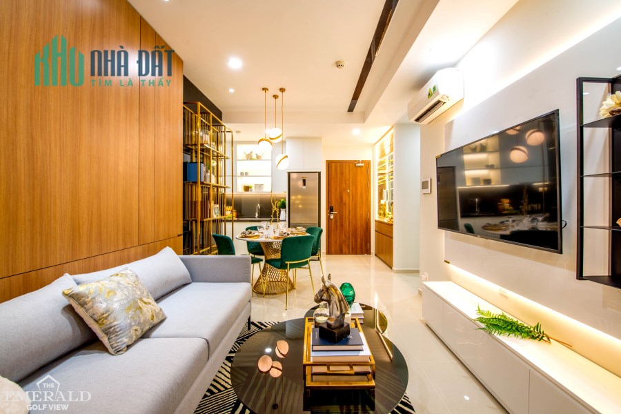 Căn hộ Emerald Golf View biểu tượng mới ở Bình Dương, View Sân Golf Sông Bé, Ck 2% + 2 chỉ