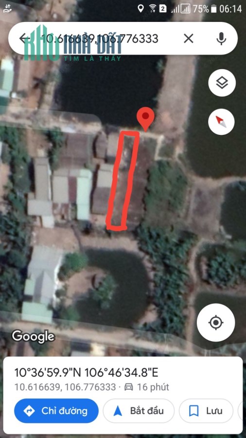 Lô đất đường bê tông Hà Quang Vóc, Bình Khánh, Cần Giờ bán