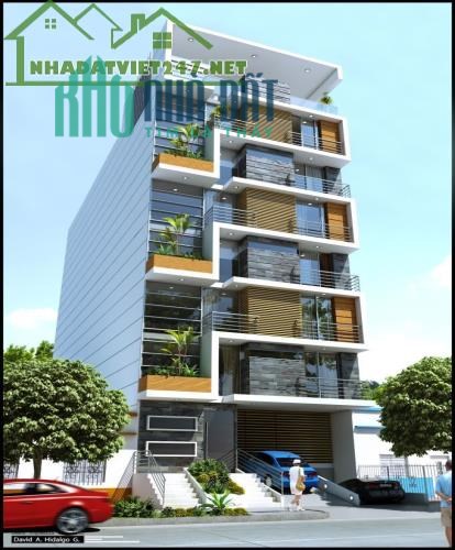 Khách sạn Nguyễn Chí Thanh, 105m2, 6 tầng, 20 phòng, thang máy, ô tô 25.9 tỷ