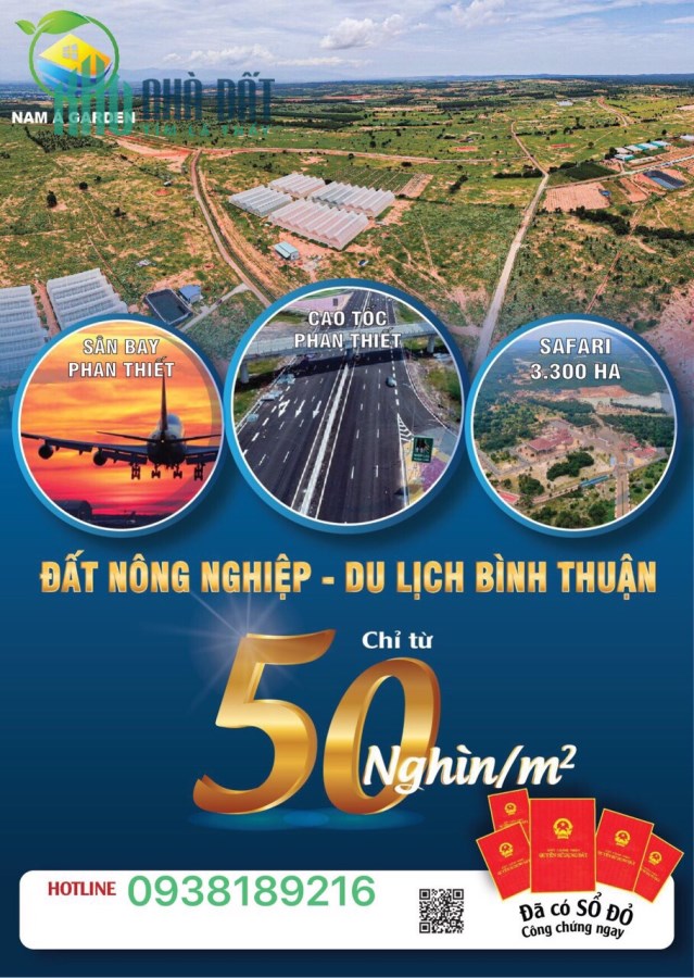 Đất Bình Thuận giá rẻ nhiều tiềm năng, đầu tư sinh lời cao