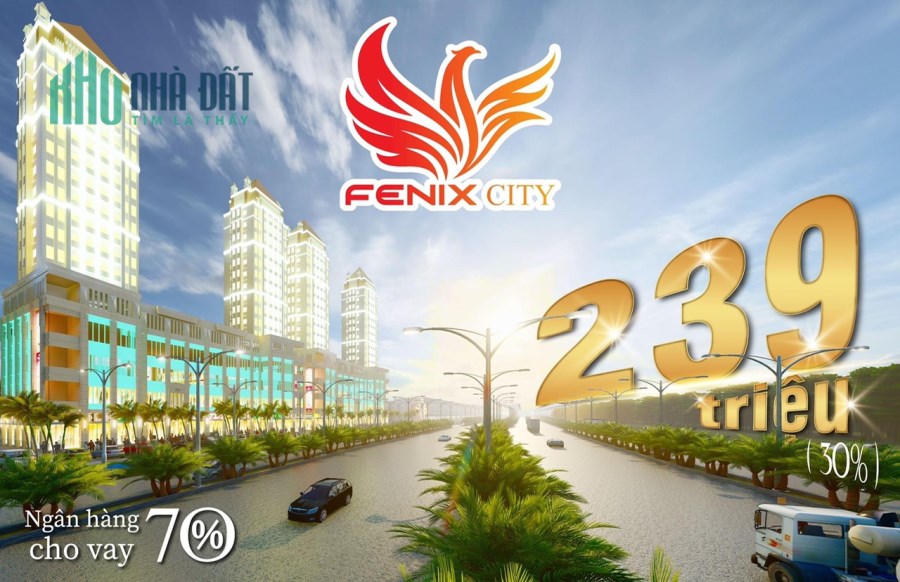 Sở hữu ngay đất nền dự án Fenix city chỉ cần 239tr nhận ngay nền.