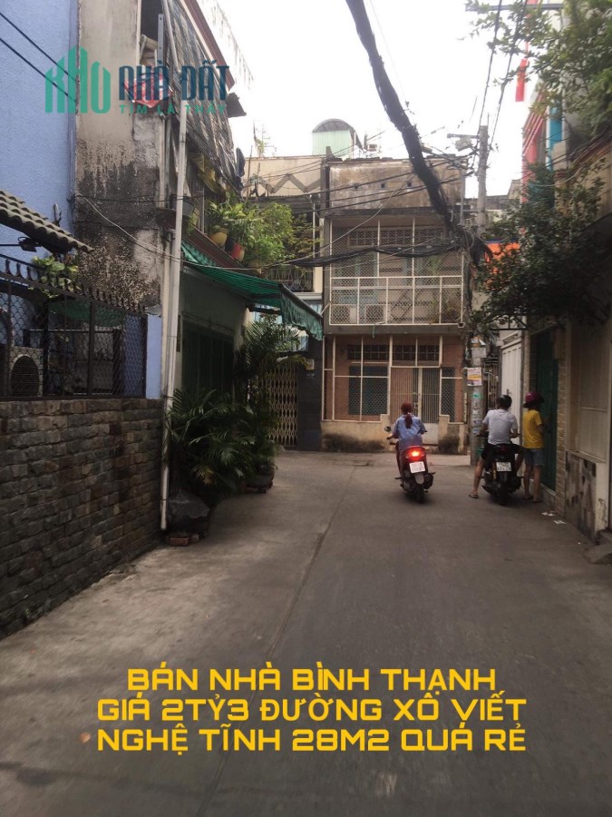 Bán nhà Bình Thạnh giá 2tỷ3 Đường Xô Viết Nghệ Tĩnh 28m2 quá rẻ