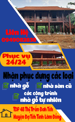 Nhận phục dựng các loại nhà gỗ, nhà sàn cũ, các công trình nhà gỗ tự nhiên