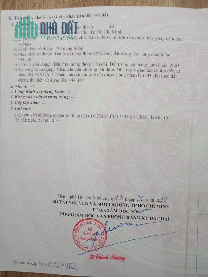 Bán lô đất đẹp đã lên thổ 100% tại Bình Mỹ, Củ Chi, Hồ Chí Minh, giá đầu tư