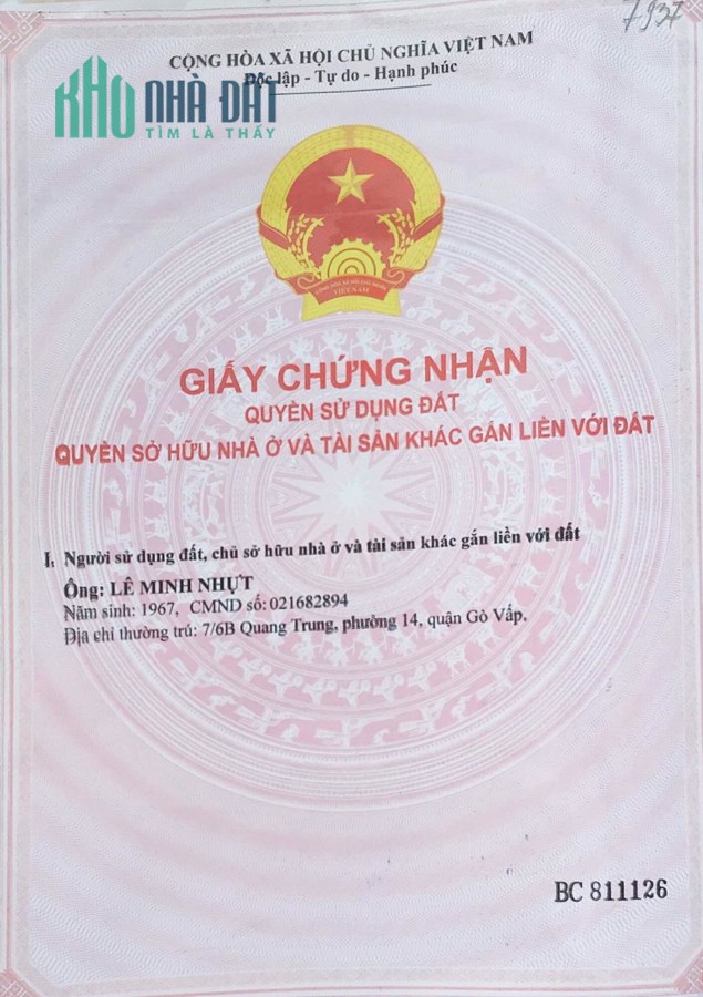 Bán đất sổ hồng chính chủ khu dân cư ổn định