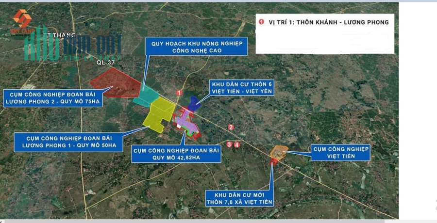 Chính chủ cần bán lô đất tại Lương Phong, Huyện Hiệp Hòa, Tỉnh Bắc Giang