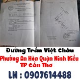 Cần Bán Đất Mặt Tiền Nhà Lồng Phường An Hòa Quận Ninh Kiều TP Cần Thơ