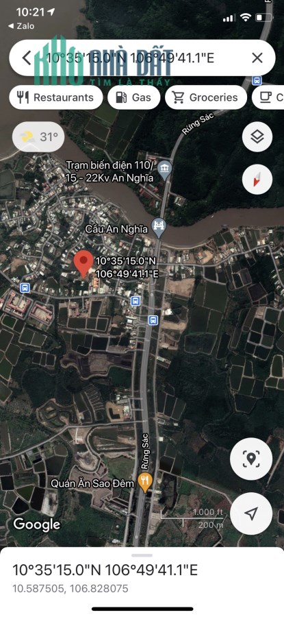 Bán đất khu dân cư phân lô An Nghĩa, x.An Thới Đông, Cần Giờ