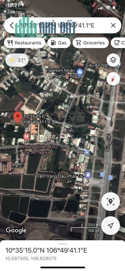 Bán đất khu dân cư phân lô An Nghĩa, x.An Thới Đông, Cần Giờ
