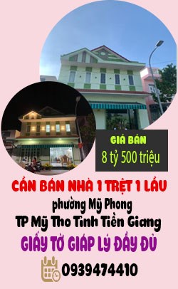 CHÍNH CHỦ CẦN BÀN NHÀ 1 TRỆT 1 LẦU TP MỸ THO TỈNH TIỀN GIANG