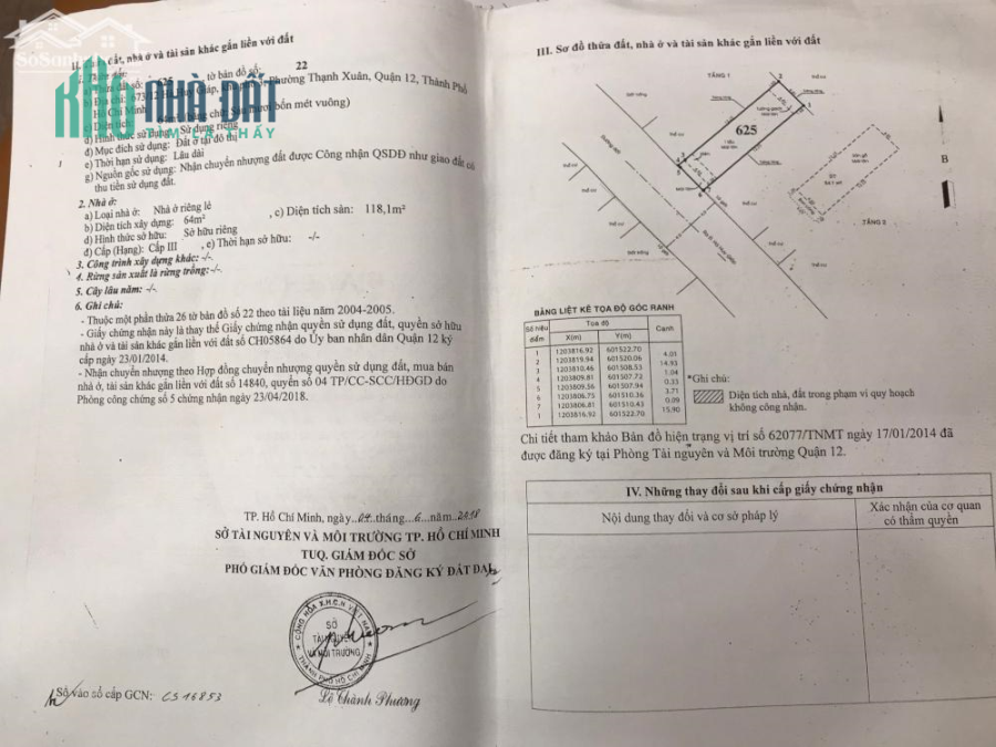 Bán Nhà Hẻm 673/12 Hà Huy Giáp. Phường Thạnh Xuân Quận 12 DT 4.16M Giá 4.15T