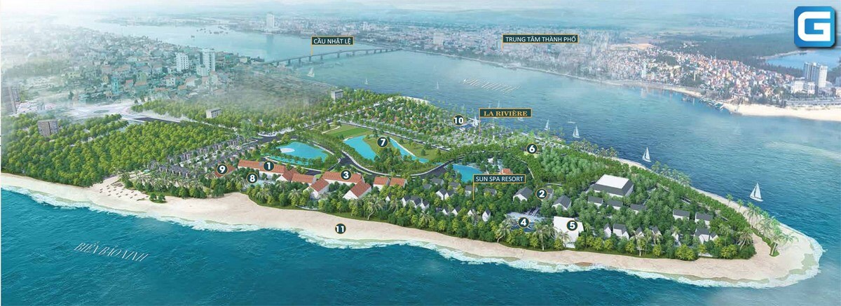 Dự án Khu biệt thự cao cấp La Riviève Quảng Bình view kề sông cận biển  20-40 triệu/m2 .0879564462