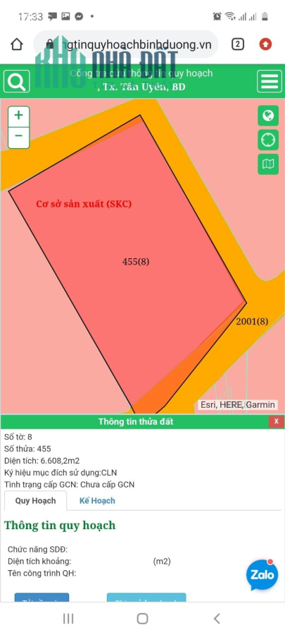 Chủ cần tiền cần bán nhanh trong tuần lô đất quy hoạch skc dt 6608m2 Thái Hòa Tân Uyên