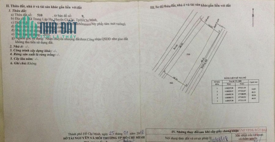 Nhanh tay sở hữu lô đất tại Củ Chi, chính chủ cần thanh ly gấp.