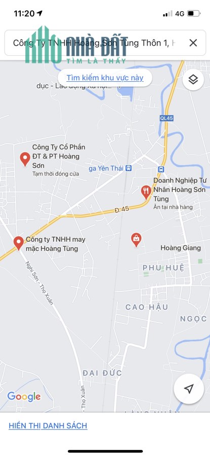 Cho thuê kho 450m2, lưu không 150m2, tại Thôn 1, Hoàng Giang, Nông Cống, Thanh Hoá