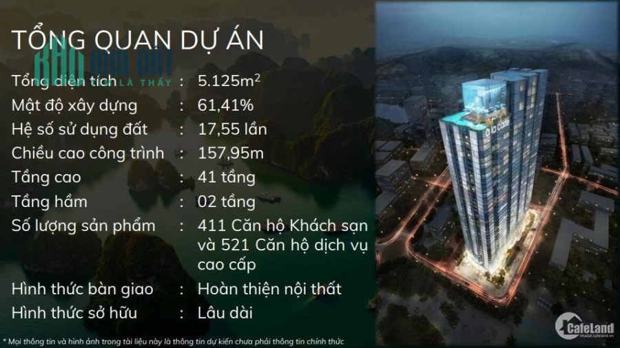 Chỉ với 1 tỷ đồng sở hữu ngay căn hộ khách sạn 5 sao - Full nội thất - Ngay mặt Vịnh Hạ Long