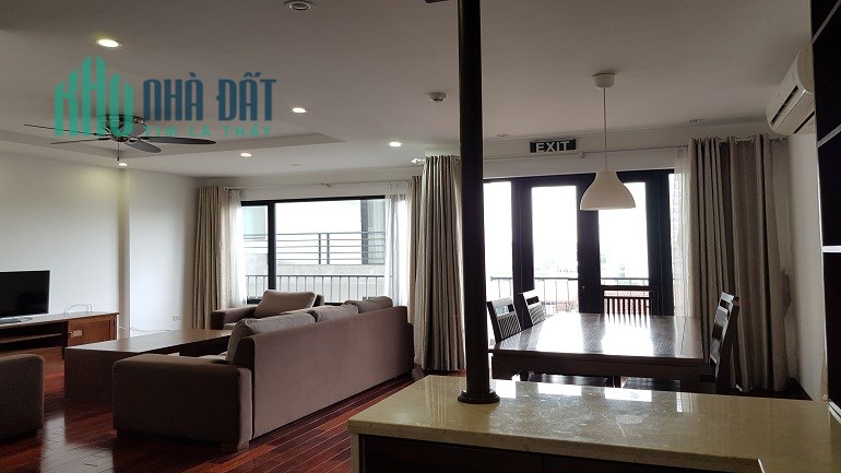 Cho thuê căn hộ dịch vụ tại Tô Ngọc Vân, Tây Hồ, 90m2, 2PN, đầy đủ nội thất hiện đại