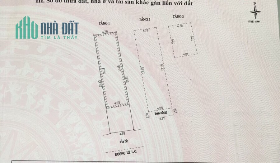 Bán nhà mặt tiền đường Lê Lai,Thạch Thang, Hải Châu Đà Nẵng