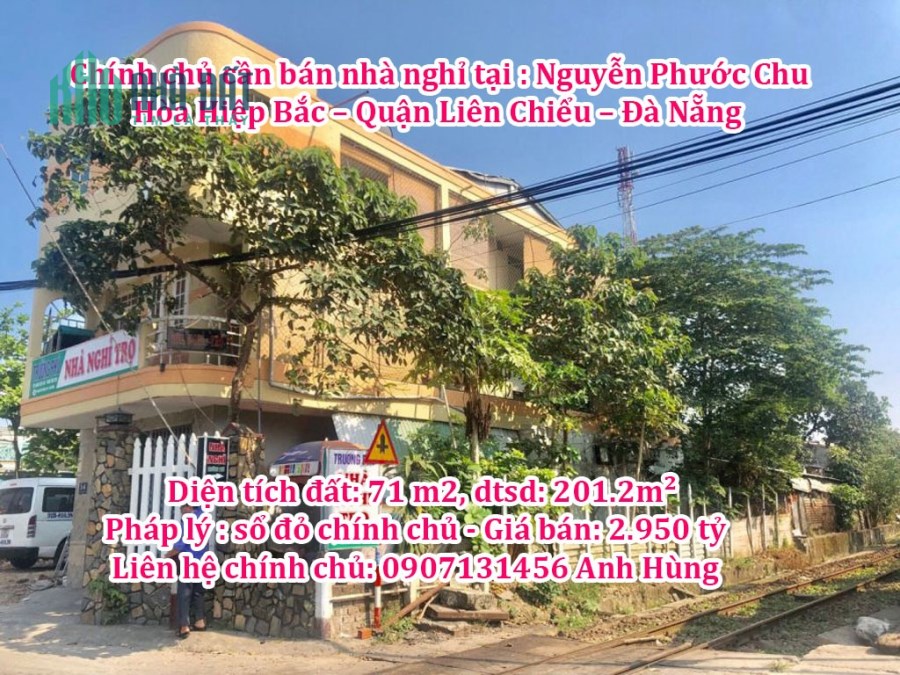 Chính chủ cần bán nhà nghỉ tại : Nguyễn Phước Chu – Hòa Hiệp Bắc – Quận Liên Chiểu