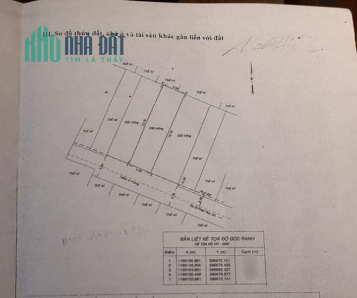 Bán đất Gò Vấp, 4x16m, GPXD 4 Tầng, Không QH Lộ giới, 4.3 Tỷ TL
