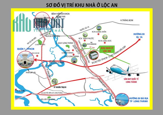 ĐẤT NỀN ĐÃ CÓ SỔ HỒNG DỰ ÁN LONG THÀNH CENTRAL POINT TẠI XÃ LỘC AN- LONG THÀNH