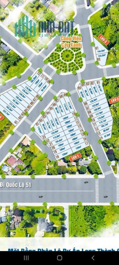 ĐẤT NỀN ĐÃ CÓ SỔ HỒNG DỰ ÁN LONG THÀNH CENTRAL POINT TẠI XÃ LỘC AN- LONG THÀNH