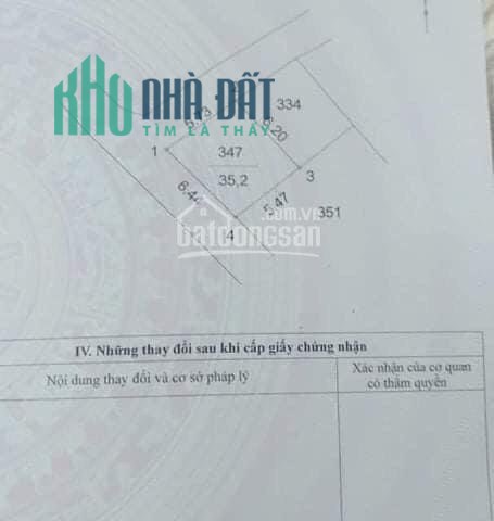 BÁN NHÀ 2.5 TẦNG CẦU ĐƠ 4, DT 35.2M2, MT 6.44M, NHÀ HAI MẶT TIỀN. LH 0984042591.