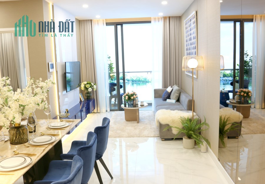 Chủ nhà cần bán Căn hộ Dlusso 1 Pn(49m2) chênh thấp. Mặt tiền Nguyễn Thị Định giáp sông Giồng
