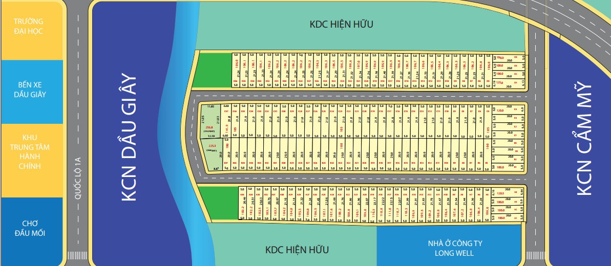 Chỉ từ 830 triệu là anh/chị có thể sở hữu ngay được 1 lô đất đối diện KCN Cẩm Mỹ