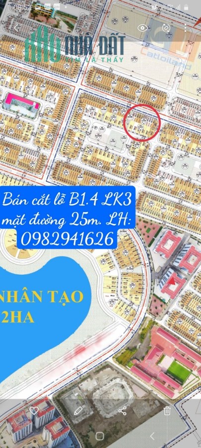 Bán cắt lỗ B1.4 - liền kề 3 tại KĐT Thanh Hà, Hà Đông, Hà Nội