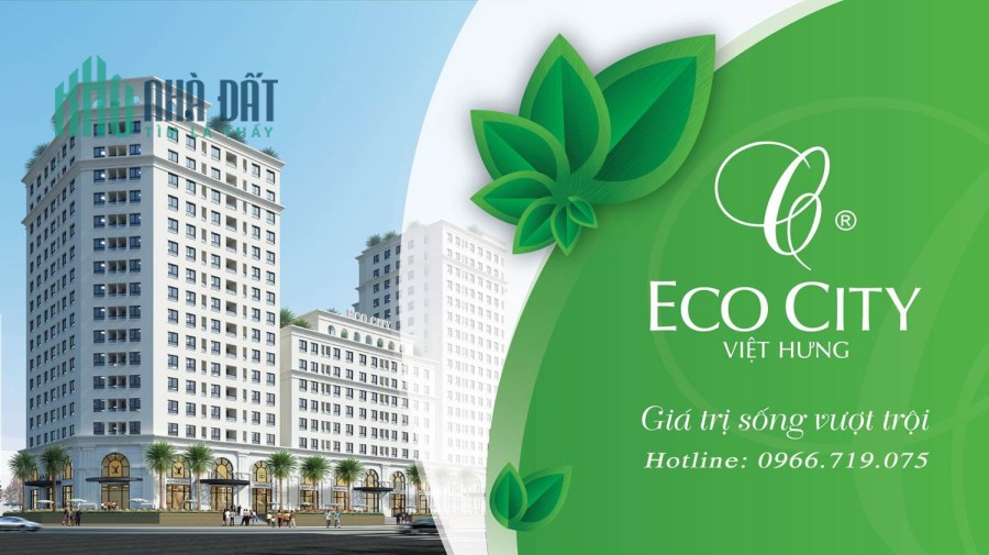 Eco city Việt Hưng căn hộ 2 Ngủ nhận nhà ở ngay sổ đỏ trao tay