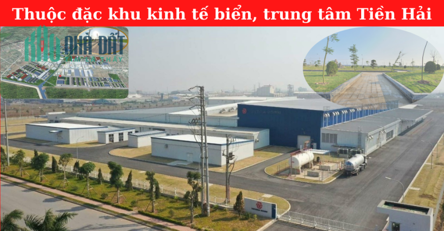 Đất nền đầu tư cạnh cụm công nghiệp, trung tâm Tiền Hải, Thái Bình, chỉ hơn tỷ 1 lô, mặt đường 68m