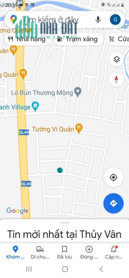 Cần Bán Đất Xã Thủy Vân Thị xã Hương Thủy Thừa Thiên  Huế