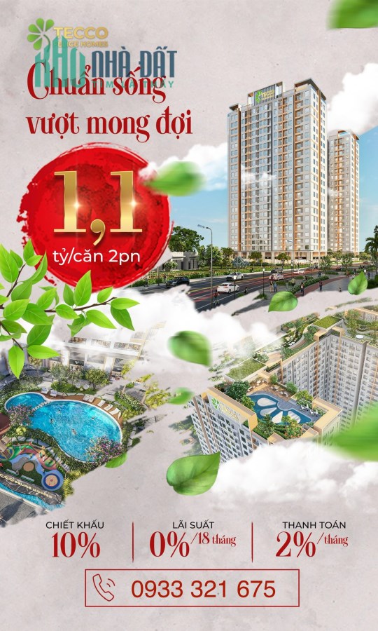 Căn hộ 2pn chuẩn hiện đại trục đường DT 743 cách aeon mall 5p - tphcm 15p