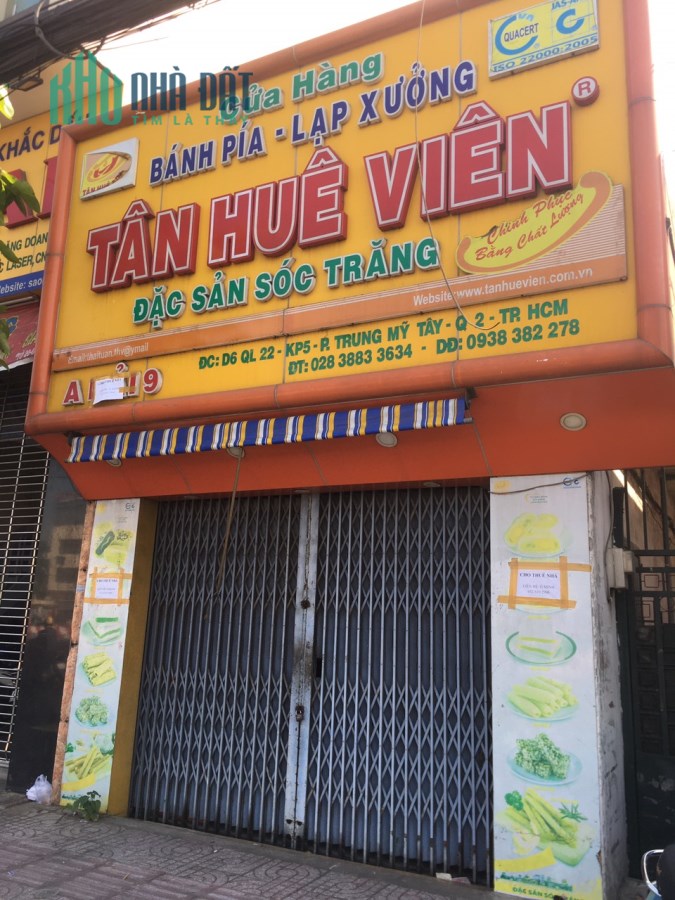 Chính chủ cần cho thuê Kios mặt bằng 2 mặt tiền đường QL22, quận 12 siêu KM