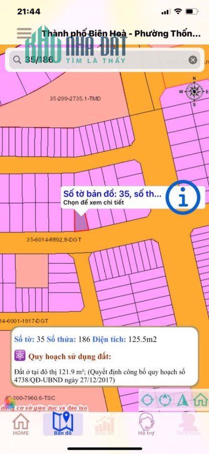 CẦN BÁN lô đất mặt tiền đường nhựa N7, Khu D2D, Thống Nhất, Biên Hoà