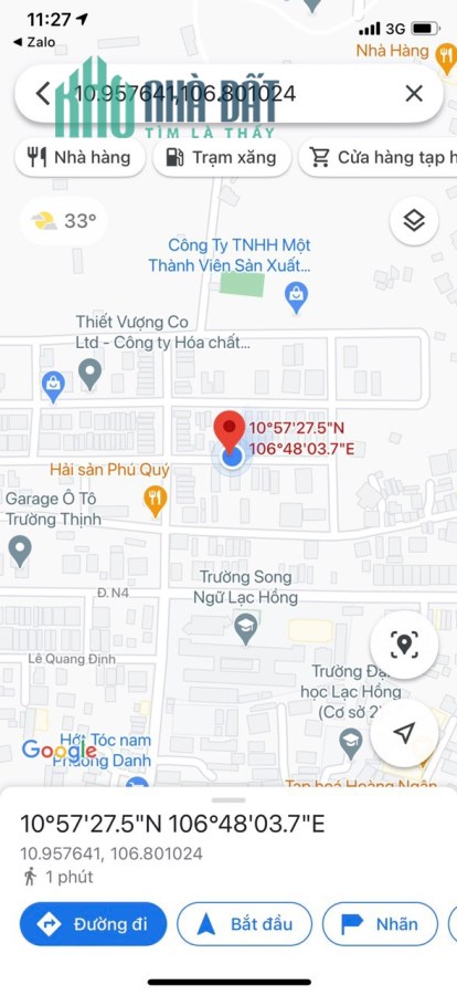 CẦN BÁN nhà thô mặt tiền đường D3, Song Ngữ Lạc Hồng, Bửu Long, Biên Hoà