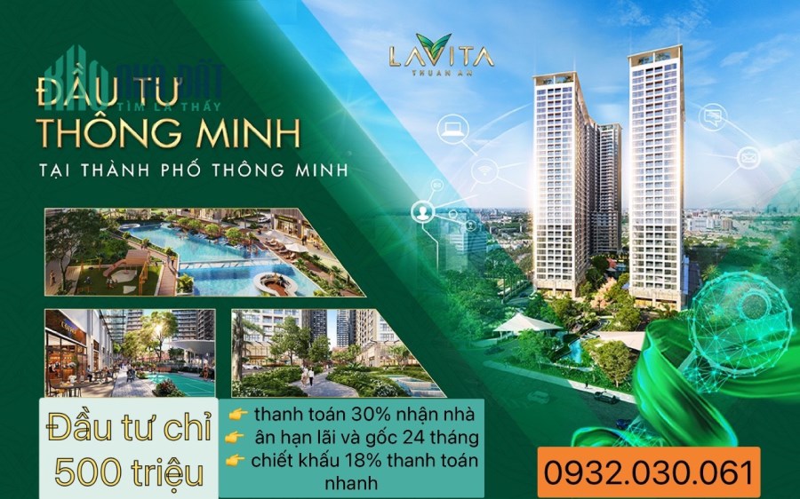 ưu đãi mùa covit đầu tư chỉ từ 500 triệu tại lavita thuận an 0932030061