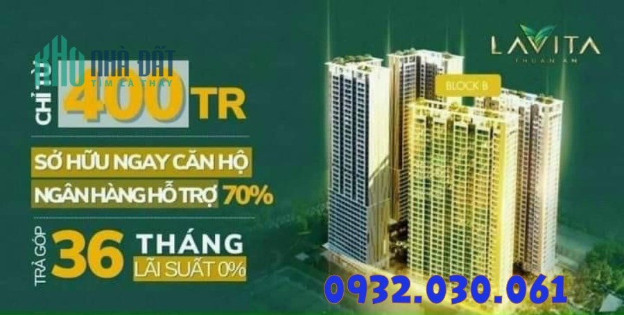 lavita thuận an bình dương chỉ 720tr-2pn-69m2 , lãi suất 0% 0932030061