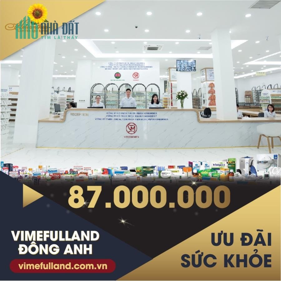 Helianthus Center - Vimefulland Đông Anh mang thương hiệu bất động sản Vimefulland