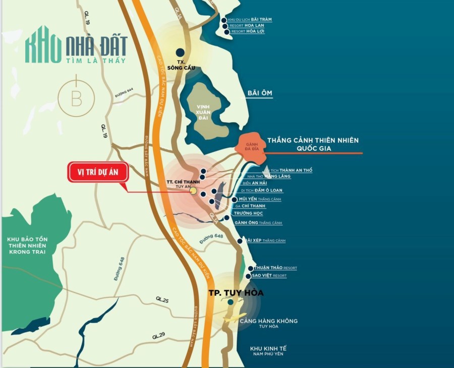 Siêu Dự Án Đất Nền Phú Yên - Đất Nền Sổ Đỏ Biển KDC Đồng Đèo